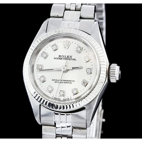 ladies stainless steel rolex